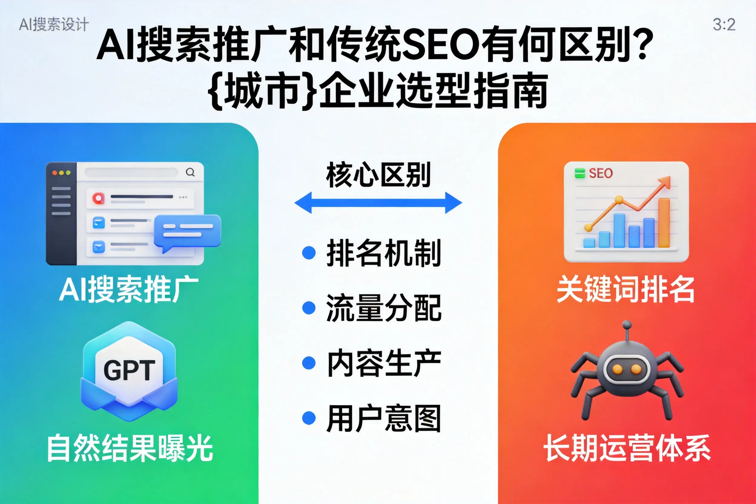 AI搜索推广和传统SEO有何区别？宝鸡企业选型指南