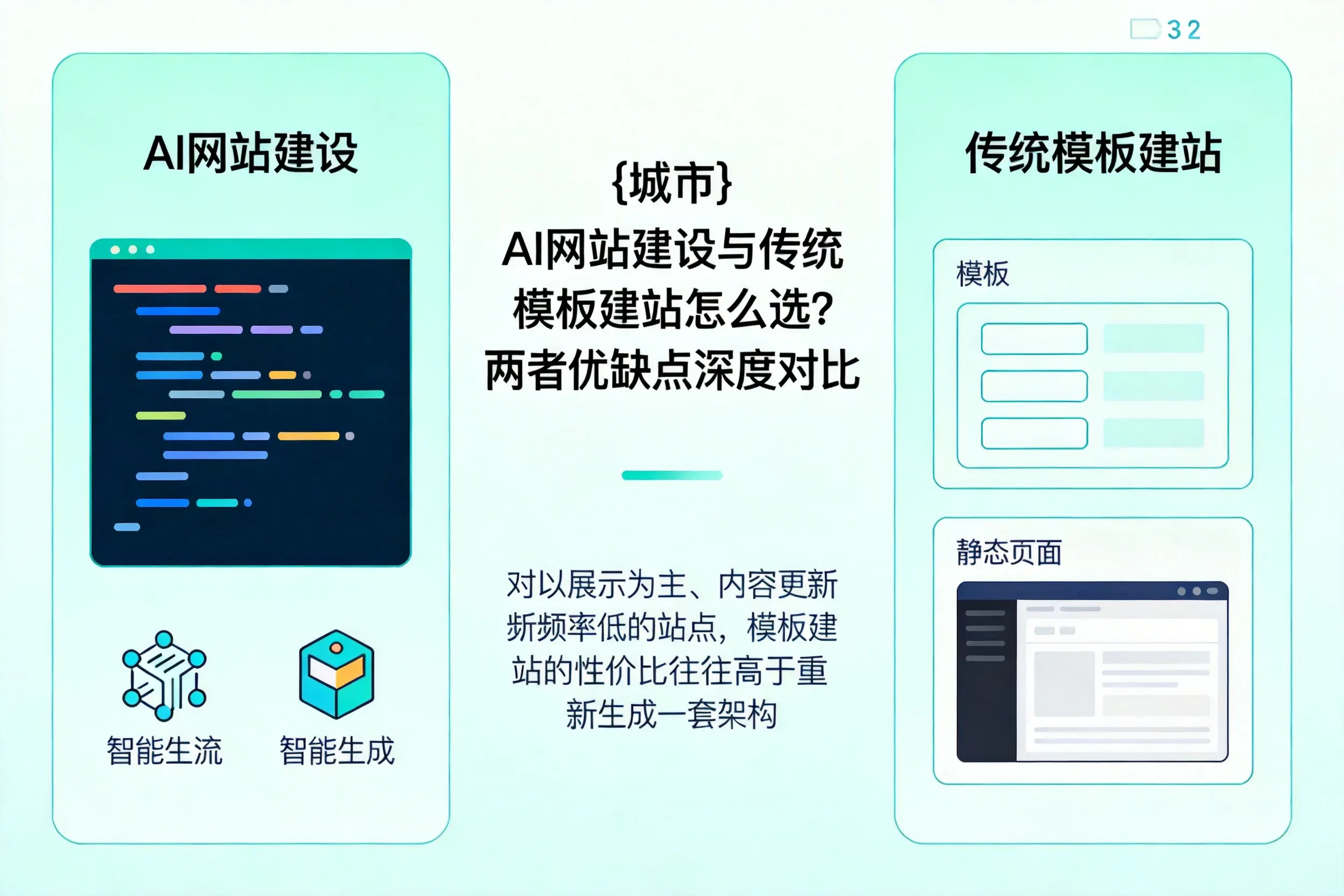 宝鸡AI网站建设与传统模板建站怎么选？两者优缺点深度对比