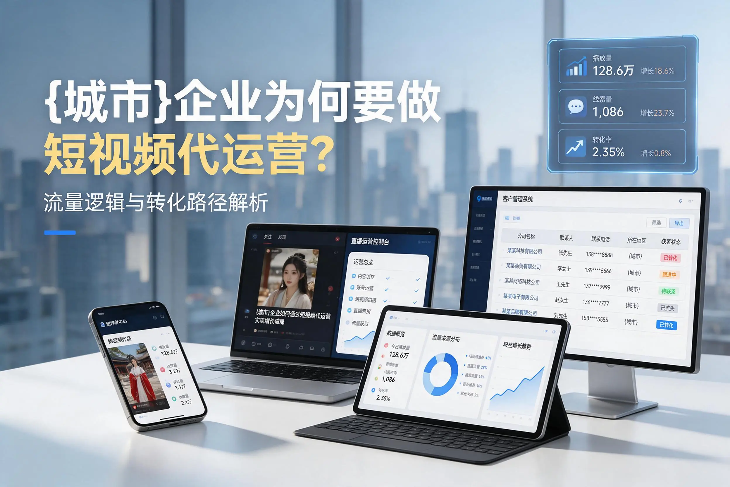 宝鸡企业为何要做短视频代运营？流量逻辑与转化路径解析