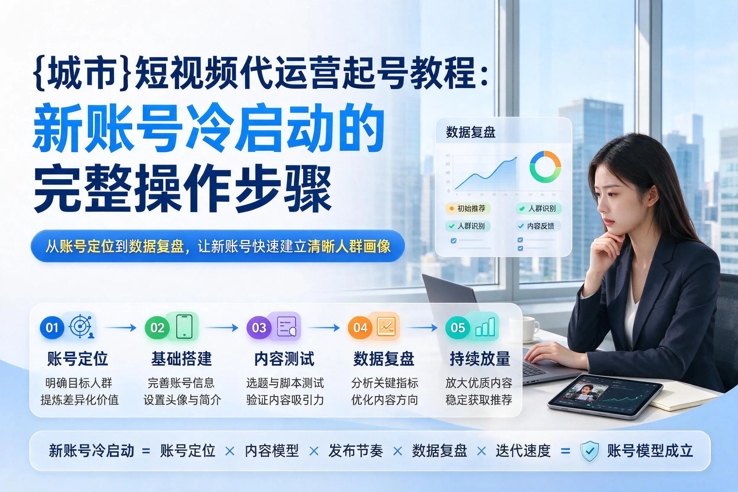 宝鸡短视频代运营起号教程：新账号冷启动的完整操作步骤