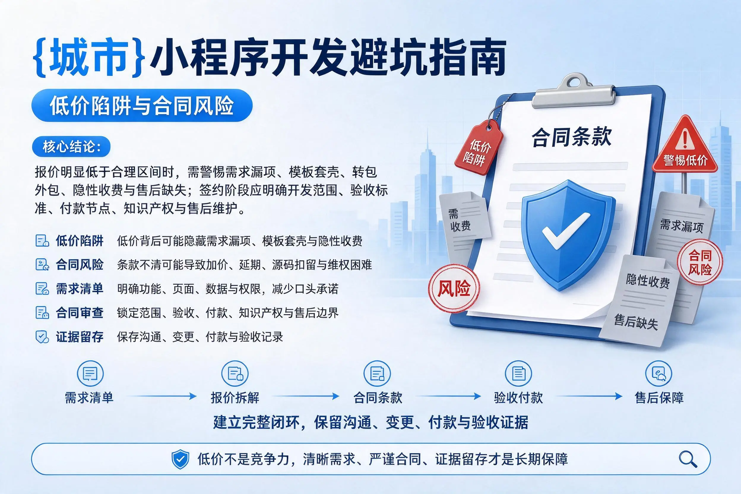 宝鸡小程序开发避坑指南：低价陷阱与合同风险
