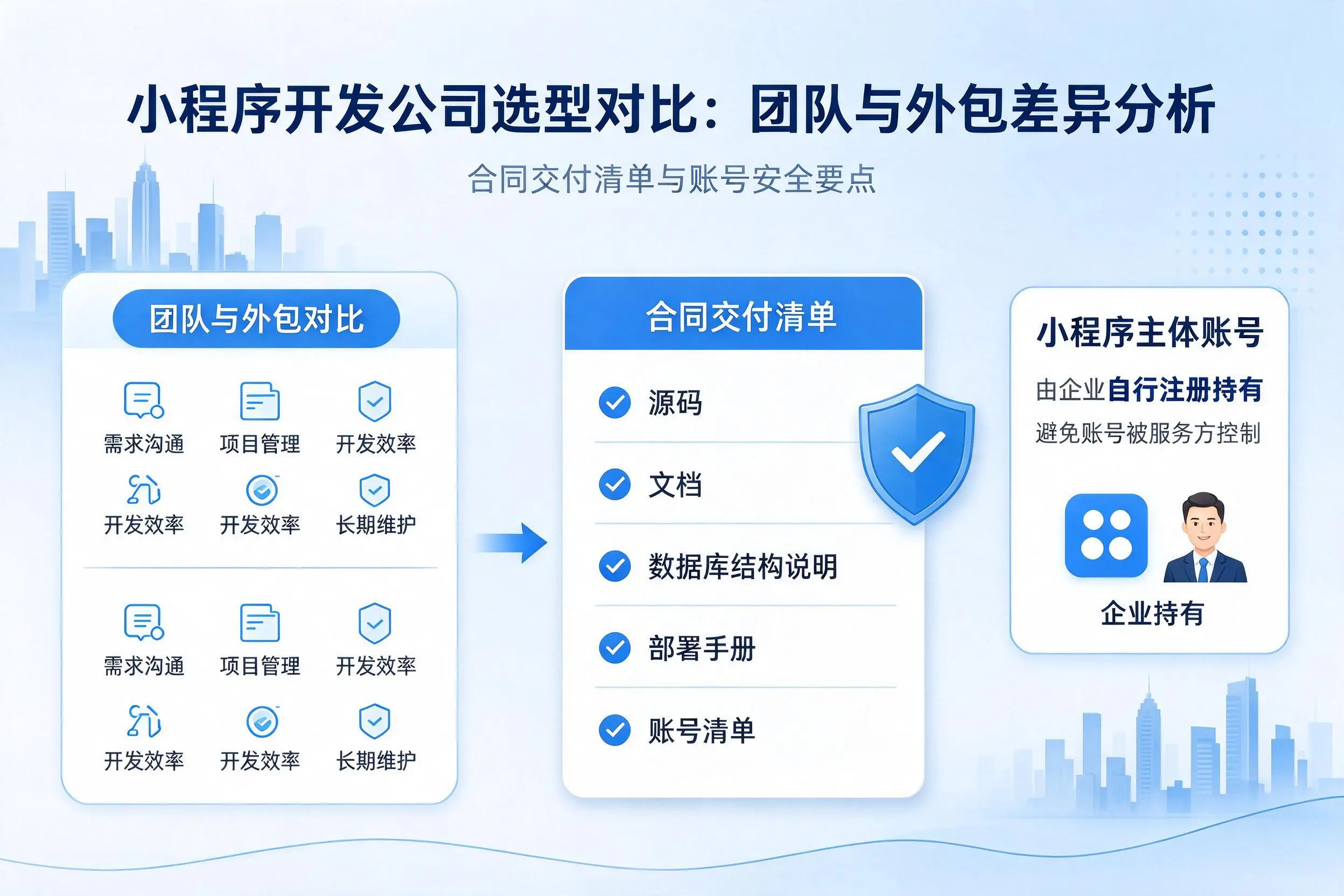 宝鸡小程序开发公司选型对比:团队与外包差异分析