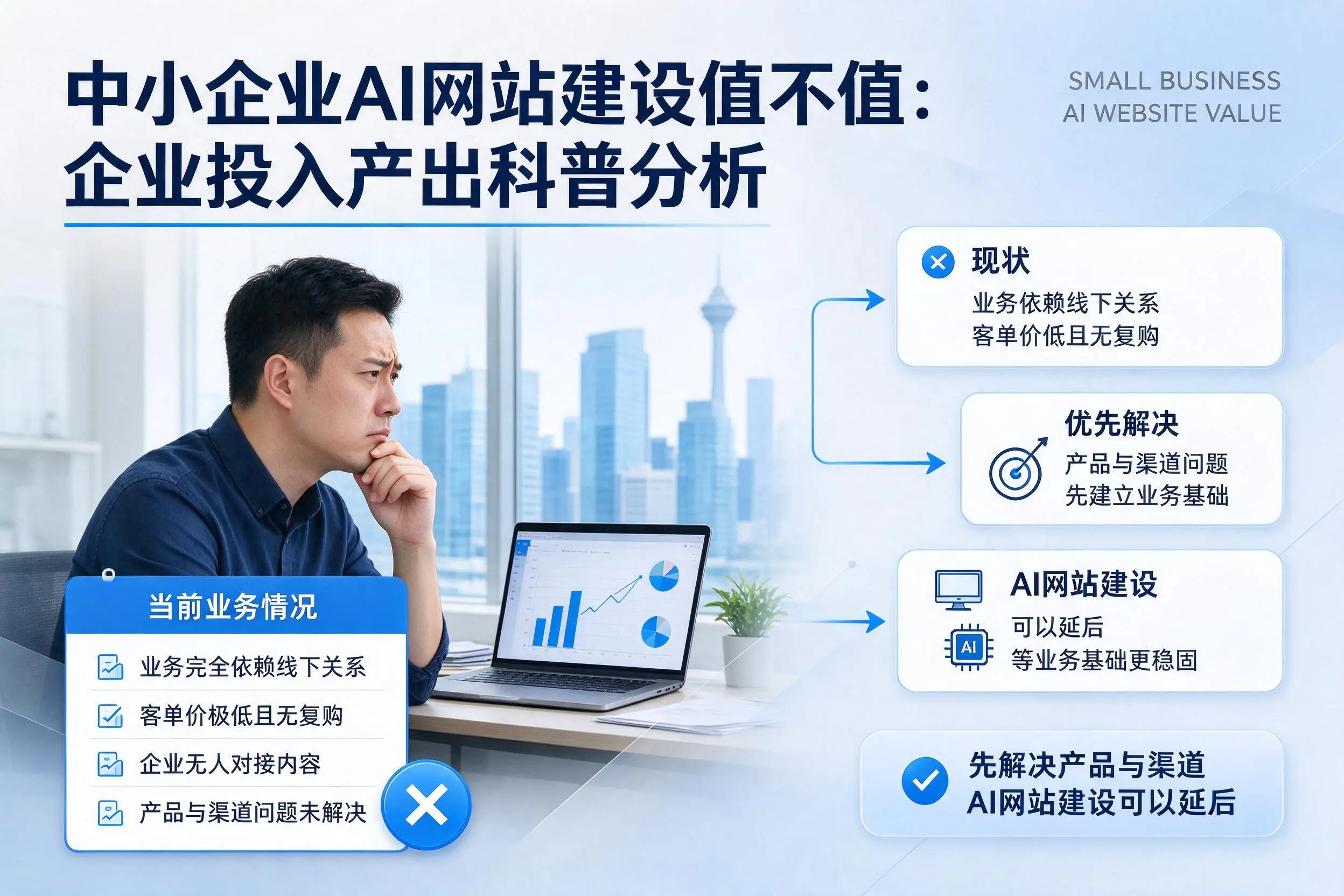 中小企业AI网站建设值不值：宝鸡企业投入产出科普分析