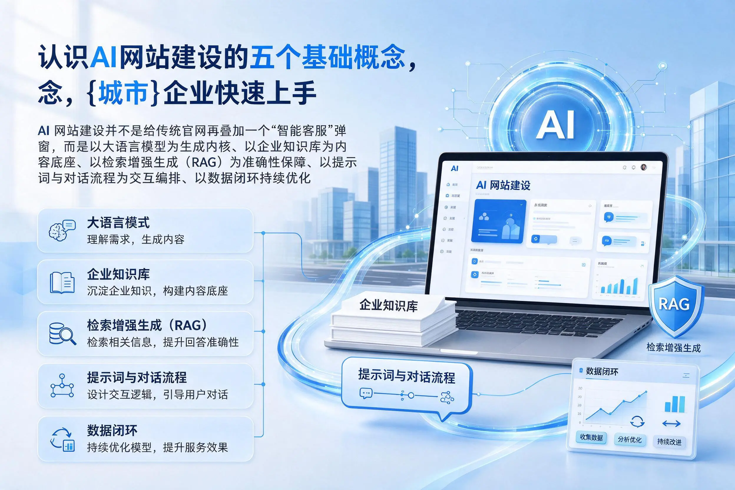 认识AI网站建设的五个基础概念，宝鸡企业快速上手