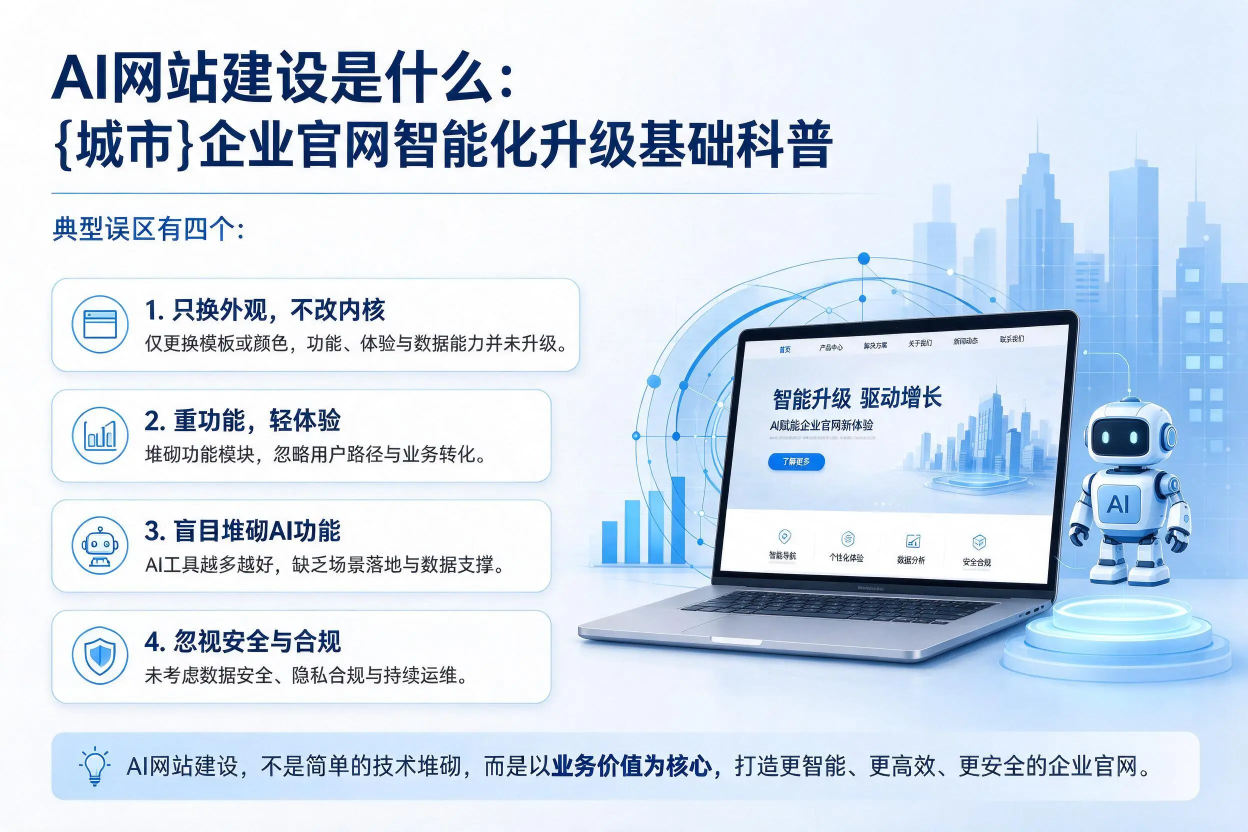 AI网站建设是什么：宝鸡企业官网智能化升级基础科普