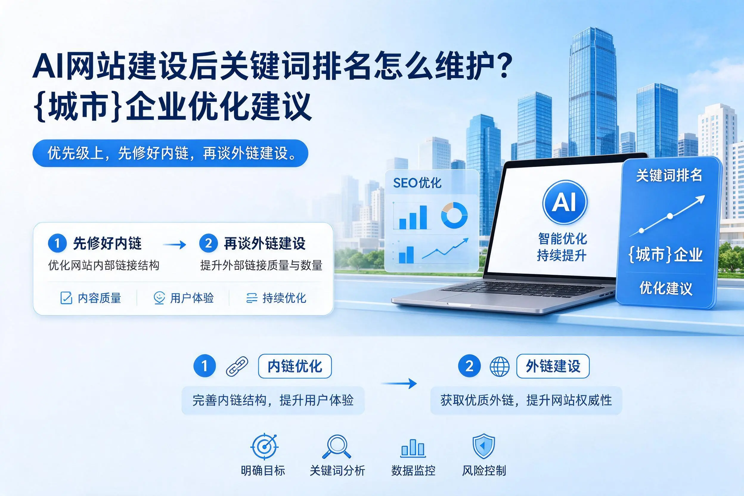 AI网站建设后关键词排名怎么维护？宝鸡企业优化建议