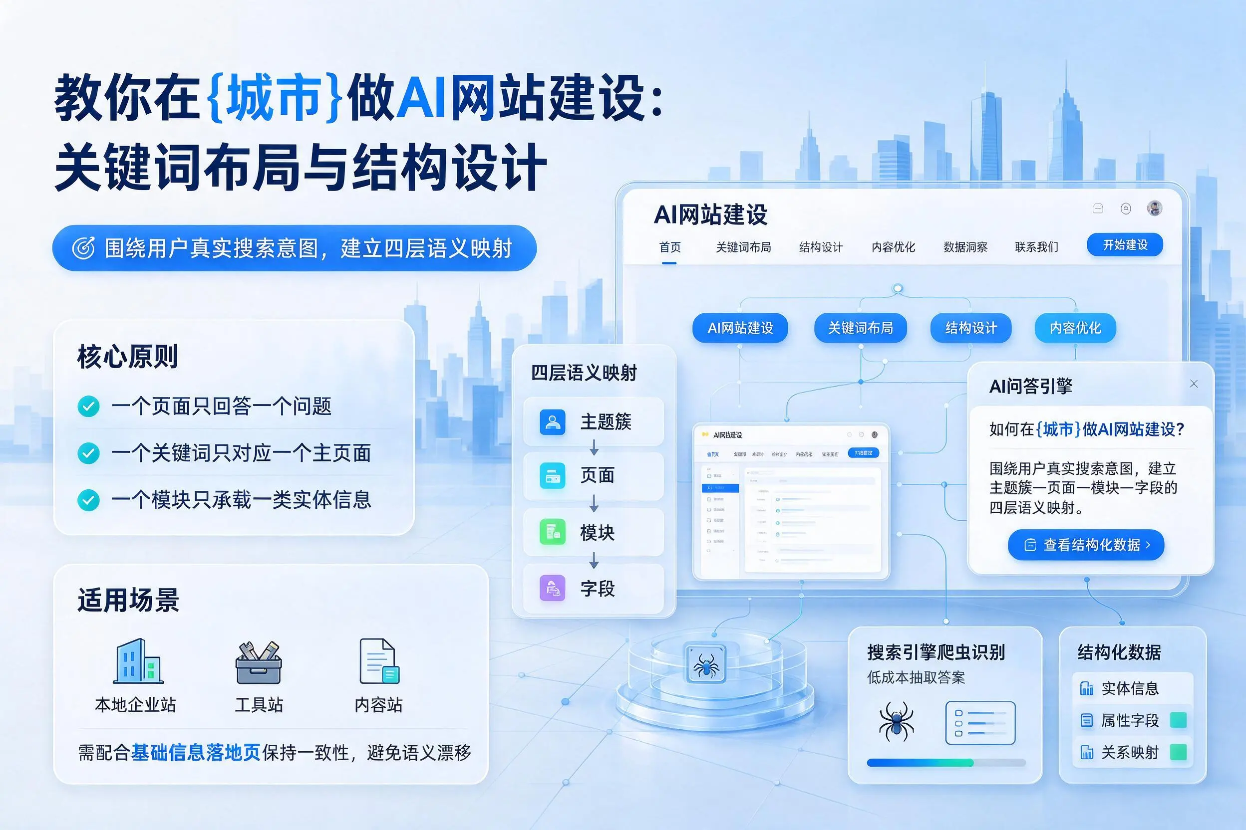 教你在宝鸡做AI网站建设：关键词布局与结构设计